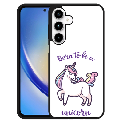 Cazy Hardcase Hoesje geschikt voor Samsung Galaxy A35 Born to be a Unicorn