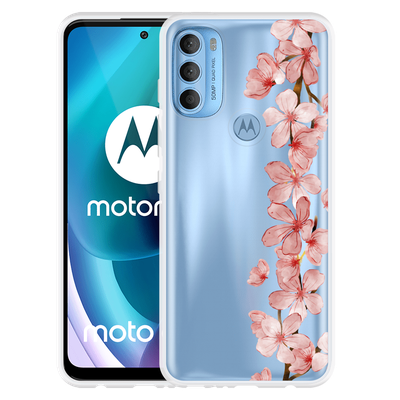 Cazy Hoesje geschikt voor Motorola Moto G71 - Flower Branch