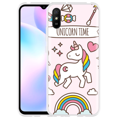 Cazy Hoesje geschikt voor Xiaomi Redmi 9AT - Unicorn Time