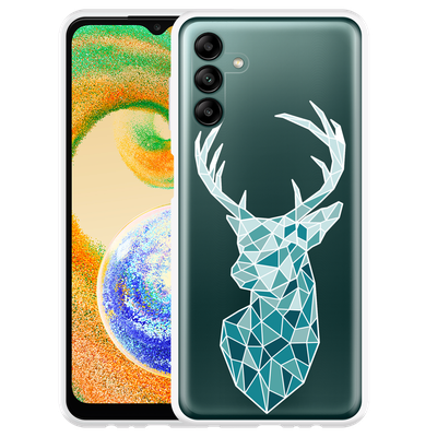 Cazy Hoesje geschikt voor Samsung Galaxy A04s - Art Deco Deer