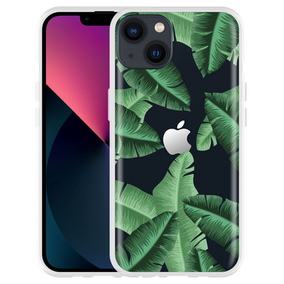 Cazy Hoesje geschikt voor iPhone 13 - Palm Leaves