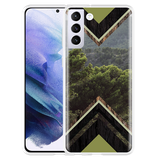 Hoesje geschikt voor Samsung Galaxy S21 Plus - Forest wood