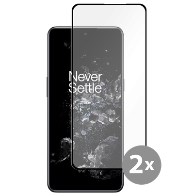 Cazy Tempered Glass Screen Protector geschikt voor OnePlus 10T - Zwart - 2 stuks