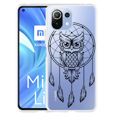 Cazy Hoesje geschikt voor Xiaomi Mi 11 Lite - Dream Owl Mandala