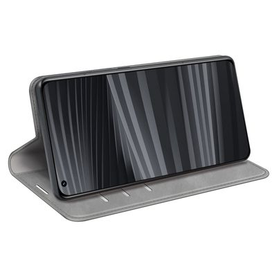 Cazy Wallet Magnetic Hoesje geschikt voor Realme GT2 Pro - Grijs
