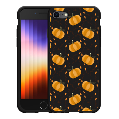 Cazy Hoesje Zwart geschikt voor iPhone 7/8 - Pumpkins