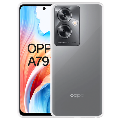 Cazy Soft TPU Hoesje + Tempered Glas Screenprotector geschikt voor Oppo A79 - Transparant
