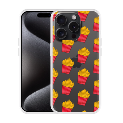 Cazy Hoesje geschikt voor iPhone 15 Pro Max Franse Frietjes