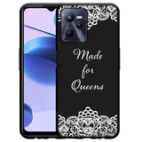 Cazy Hoesje Zwart geschikt voor Realme C35 - Made for queens