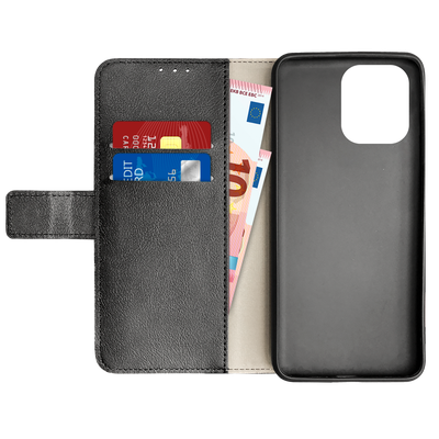 Cazy Wallet Classic Hoesje geschikt voor Xiaomi Redmi Note 13 4G - Zwart