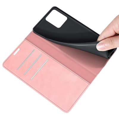 Cazy Wallet Magnetic Hoesje geschikt voor Motorola Moto G13 4G - Roze