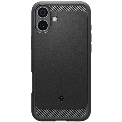 Spigen Hoesje geschikt voor iPhone 16 - Rugged Armor MagFit - Zwart