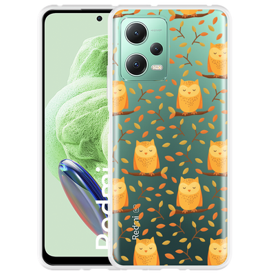 Cazy Hoesje geschikt voor Xiaomi Redmi Note 12 Cute Owls