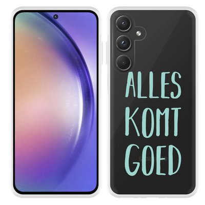 Cazy Hoesje geschikt voor Samsung Galaxy A55 Alles Komt Goed