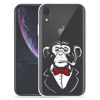 Cazy Hoesje geschikt voor iPhone Xr - Smoking Chimp