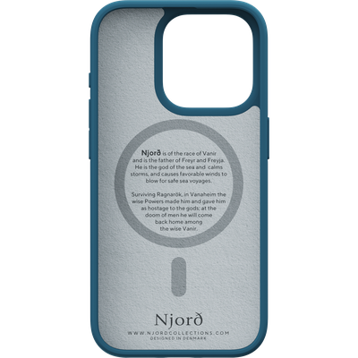 Njord Collections Fabric Case iPhone 15 Pro (Deep Sea) NA53FA01