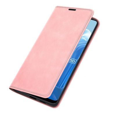Cazy Wallet Magnetic Hoesje geschikt voor Oppo Reno8 Lite - Roze