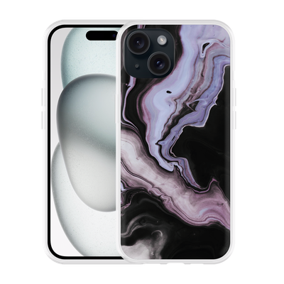 Cazy Hoesje geschikt voor iPhone 15 Liquid Marble