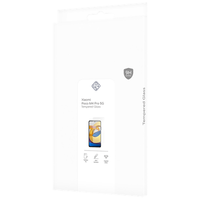 Cazy Tempered Glass Screen Protector geschikt voor Poco M4 Pro 5G - Transparant
