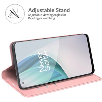 Cazy Wallet Magnetic Hoesje geschikt voor OnePlus Nord N10 - Roze