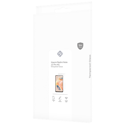 Cazy Tempered Glass Screen Protector geschikt voor Xiaomi Redmi Note 12 Pro 4G - Transparant