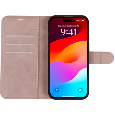 Cazy Premium Wallet Hoesje geschikt voor iPhone 15 Pro - Roze