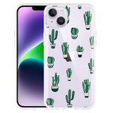 Hoesje geschikt voor iPhone 14 Plus - Green Cactus