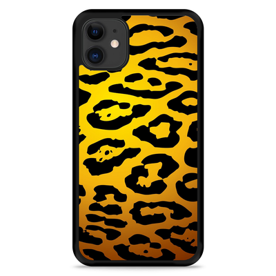 Cazy Hardcase hoesje geschikt voor iPhone 11 - Luipaard Goud Zwart