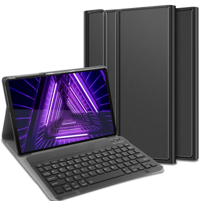 Cazy Hoes met Toetsenbord QWERTY - geschikt voor Lenovo Tab M10 FHD Plus Gen 2 - Zwart