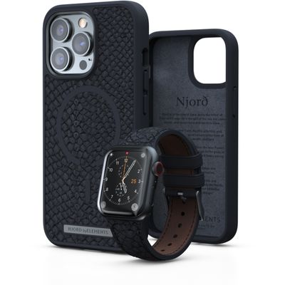 Njord Collections Salmon Leather iPhone 13 Case (Vindur) SL14140