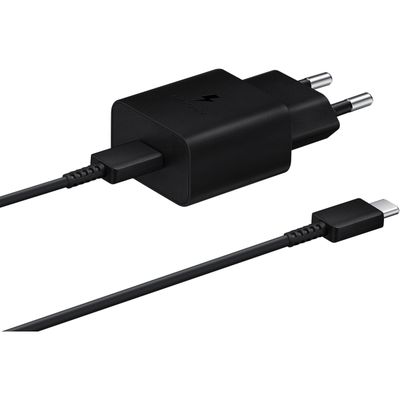 Samsung 15W USB-C Adapter met USB-C Kabel 1m - Fast Charge - Zwart