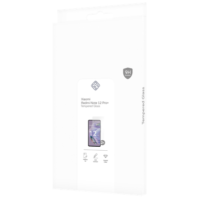Cazy Tempered Glass Screen Protector geschikt voor Xiaomi Redmi Note 12 Pro+ 5G - Transparant - 2 stuks