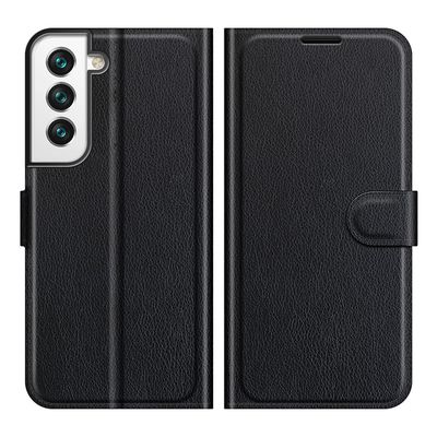 Cazy Portemonnee Wallet Hoesje geschikt voor Samsung Galaxy S22+ - Zwart