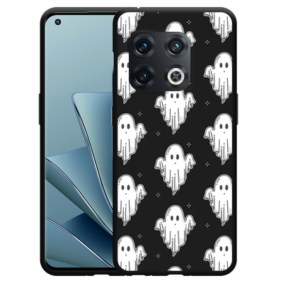 Cazy Hoesje Zwart geschikt voor OnePlus 10 Pro - Spookjes
