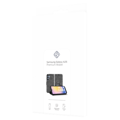 Cazy Premium Wallet Hoesje geschikt voor Samsung Galaxy A25 - Grijs