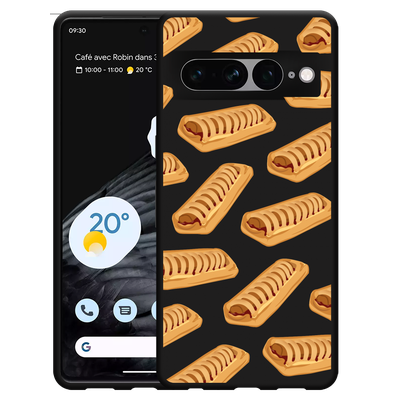 Cazy Hoesje Zwart geschikt voor Google Pixel 7 Pro - Frikandelbroodjes