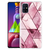 Hoesje geschikt voor Samsung Galaxy M51 - Roze Marmer Mix