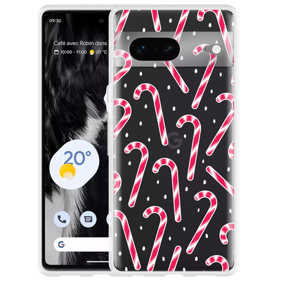 Cazy Hoesje geschikt voor Google Pixel 7 - Snoepstokken