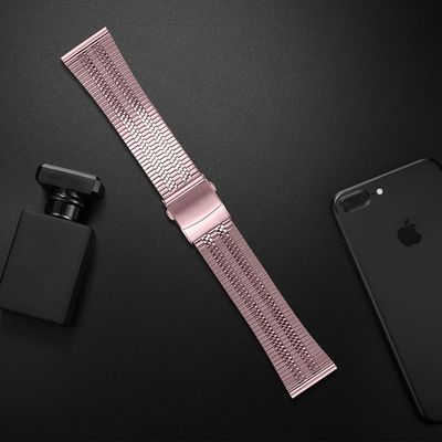 Cazy OnePlus Watch Bandje - Stalen Watchband - 22mm - Roze