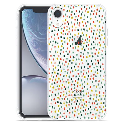 Cazy Hoesje geschikt voor iPhone Xr - Happy Dots