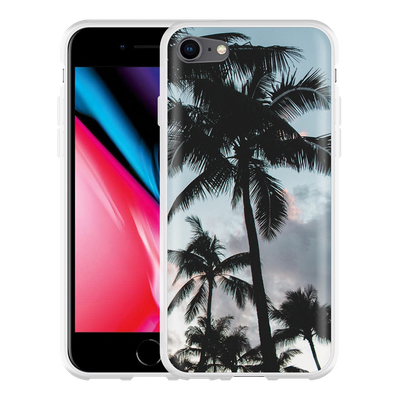 Cazy Hoesje geschikt voor iPhone 8 - Palmtrees