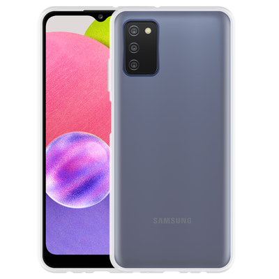 Cazy TPU Hoesje met Koord geschikt voor Samsung Galaxy A03s - Transparant