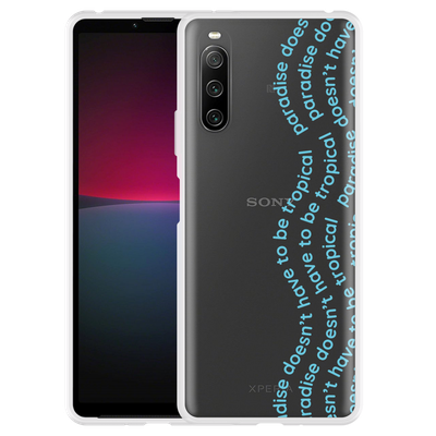 Cazy Hoesje geschikt voor Sony Xperia 10 IV - Tropical Paradise