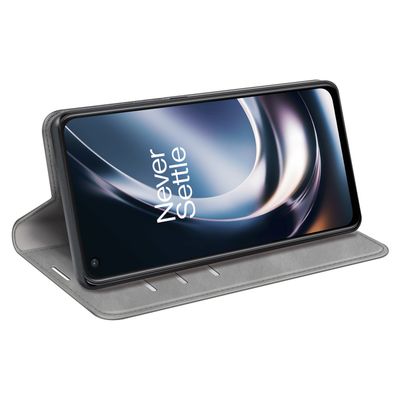 Cazy Wallet Magnetic Hoesje geschikt voor OnePlus Nord CE 2 Lite - Grijs