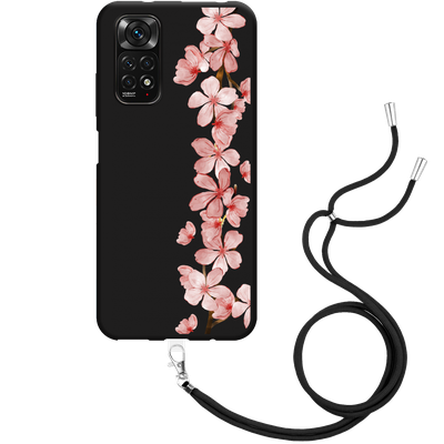 Cazy Hoesje met Koord geschikt voor Xiaomi Redmi Note 11/11S - Flower Branch