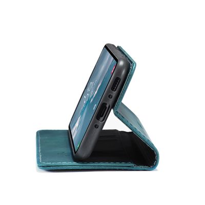 CASEME Samsung Galaxy A54 Retro Wallet Case - Blue