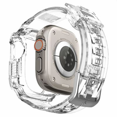 Spigen Hoesje geschikt voor Apple Watch Ultra 1/2 49mm - Rugged Armor - Zwart
