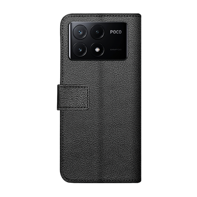 Just in Case Xiaomi Poco X6 Pro Classic Wallet Case - Black