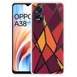 Hoesje geschikt voor Oppo A38 Colorful Triangles