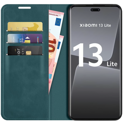 Cazy Wallet Magnetic Hoesje geschikt voor Xiaomi 13 Lite - Groen
